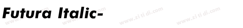 Futura Italic字体转换 Futura Italic字体转换